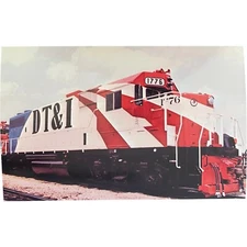 Postcard Locomotive, Detroit, Toledo and Ironton "1776"