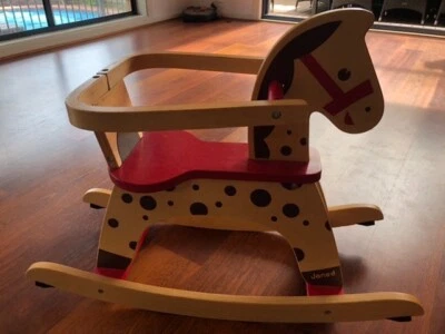 janod caramel rocking horse