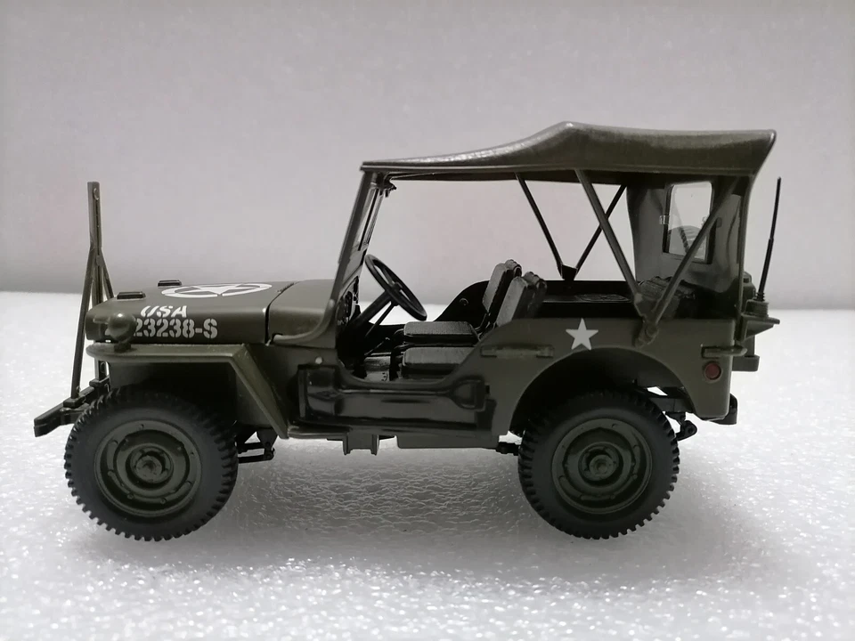 JEEP WILLYS U.S. Army  - Rare Vintage 1/18 Scale , Solido , France 1990s - Image 2 of 4