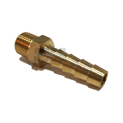1/4'' HOSE ID TO 1/8'' MALE BSP BSPT STRAIGHT BRASS FITTING GAS/FUEL/AIR/WATER/WOG