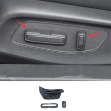 Carbon Style Seat Button Handle Cover Trim ABS For Honda 11th Civic 2022-2023 3X