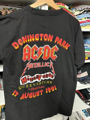 Monsters of Rock 1991 Vintage T-Shirt Donington Park Single Stitch