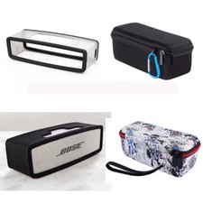 SOFT BUMPER COVER/HARD EVA CASE BAG for BOSE SOUNDLINK MINI I/II SPEAKER BLACK