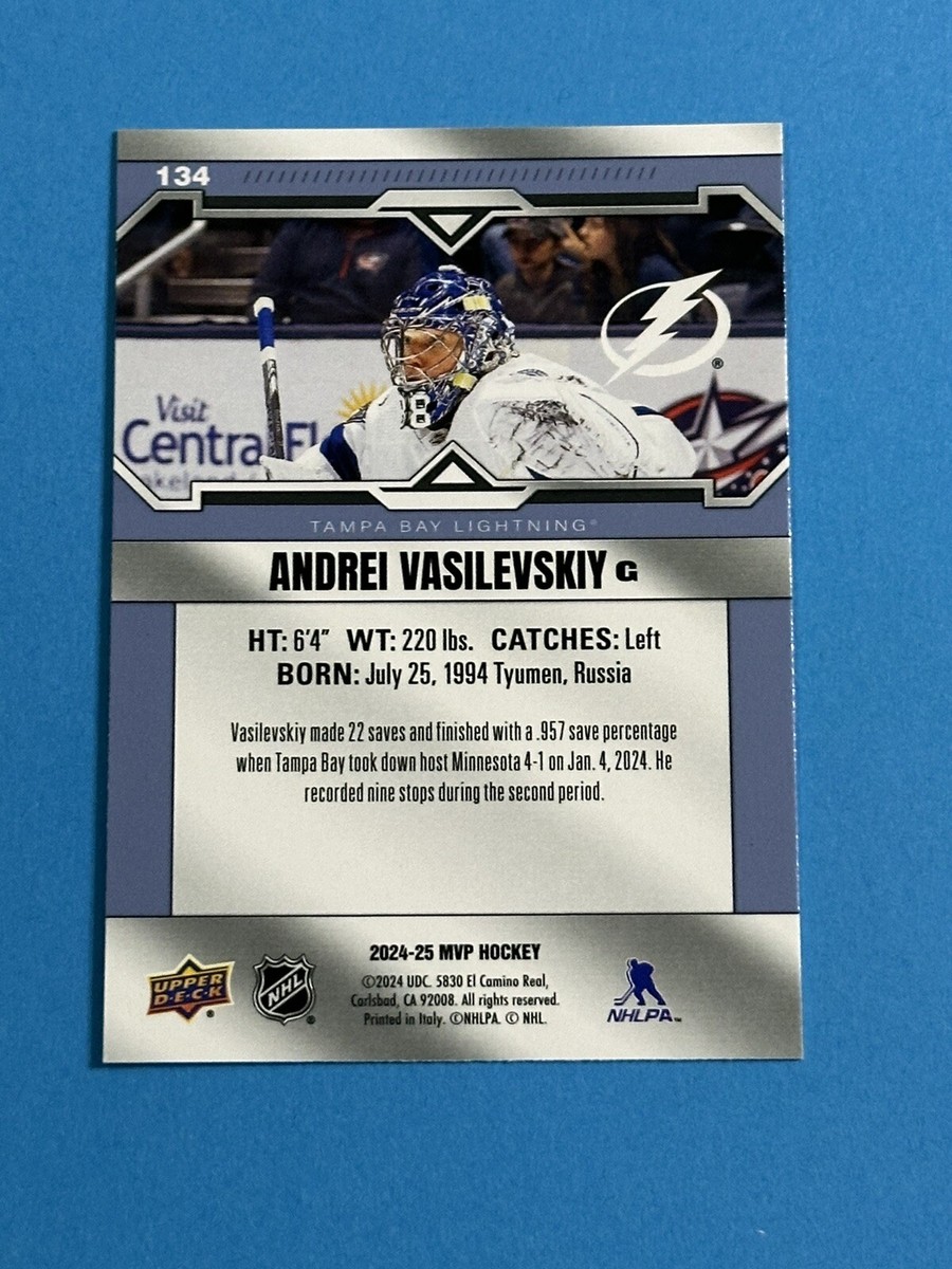 2024-25 Upper Deck MVP Andrei Vasilevskiy #134 Tampa Bay