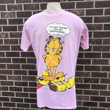 Vintage 1978 Garfield Odie Pink Pajama Shirt Women's 1 Size Not Known Compassion