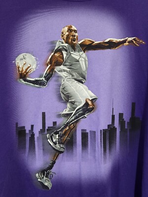 RARE Nike KOBE Bryant Black Mamba Dri-Fit XXL 2XL Purple LA Dunk