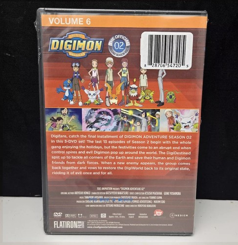 Digimon Digital Monsters Official Second 2nd Season Volume 6 DVD Set 13 Episodes - Picture 2 of 6