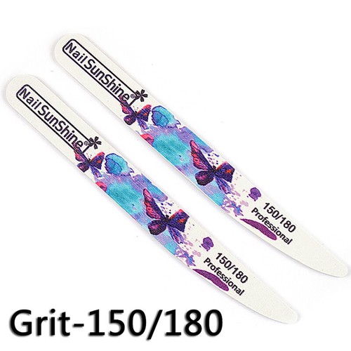 4Pcs/Lot Wooden Nail Files Butterfly Printed Strong Sandpaper White Wood Fi__j - Picture 15 of 24