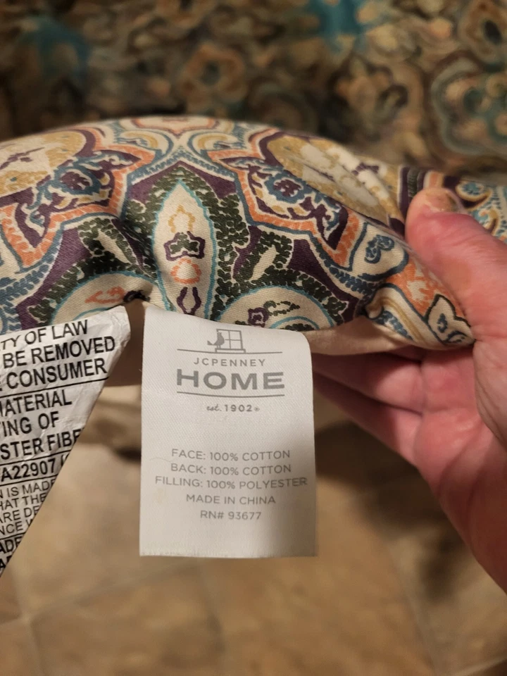 Edredón y funda de almohada JC Penney Home completo/queen Foto 2 de 4