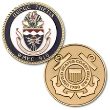 US Coast Guard Cutter USCGC Thetis WMEC 910 Challenge Coin