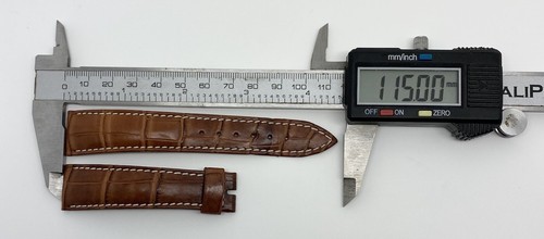 Authentic Breguet 19mm x 16mm Cognac Brown Crocodile Watch Strap Band OEM - Picture 7 of 7