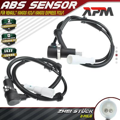 2x ABS Sensor Hinten Links Rechts für Renault Kangoo KC0/1 Kangoo Express FC0/1