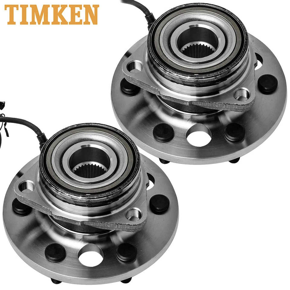 Buje de cojinete de rueda delantera TIMKEN 2 piezas para Chevy K1500 Tahoe GMC K2500 Suburban CA Foto 4 de 4