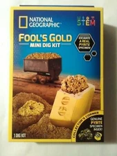 National Geographic STEM Fool's Gold Mini Dig Kit Excavate a Real Pyrite Specime