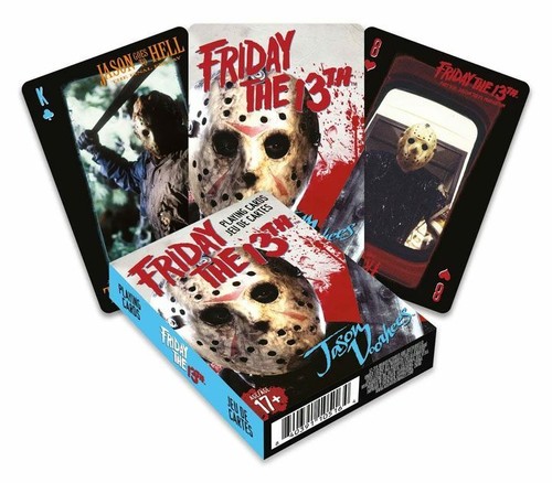 AQUARIUS - FRIDAY THE 13th - JASON SPIELKARTEN - PLAYING CARDS - POKER SKAT - Picture 2 of 2
