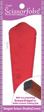 SCISSORFOBZ Designer Scissors Sheath Cover Single large Shiny Red Cute Panda