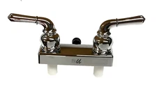 Ultra Faucets RV 4" Metal Shower Faucet W/ Diverter Dual C Handle Camper/Trailer