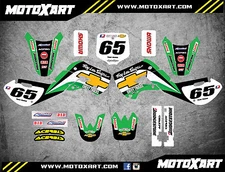 Kawasaki KLX 110 2000 - 2009 full custom graphics kit SHIFTER style stickers 