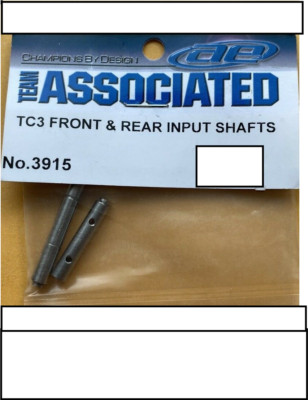 Team Associated Electrics 3915 Front/Gear Input Shafts TC3 | eBay