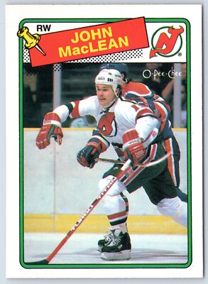 JOHN MacLEAN 1988-89 O-PEE-CHEE 88-89 NO 10 NRMINT+            40711