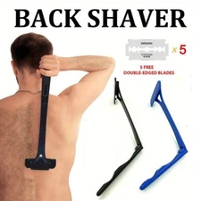 Back Shaver Back Hair Removal DIY Body Shaver Painless Hair Body Groomer 5 Blade