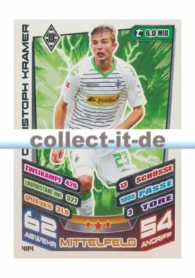 Match Attax Extra 13/14 - 484 - CHRISTOPH KRAMER - Borussia Mönchengladbach