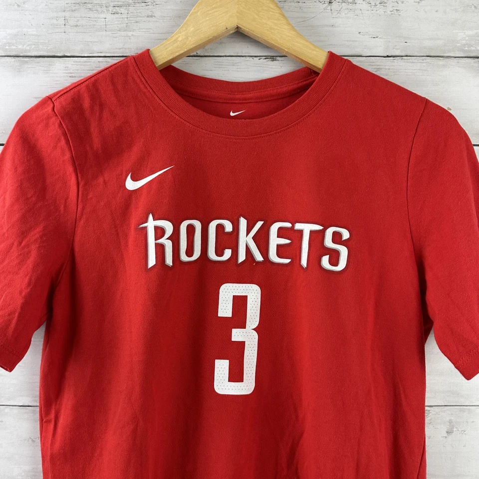 Nike NBA Houston Rockets Chris Paul #3 Camiseta Manga Corta Jóvenes Niños Grande Roja Foto 2 de 4