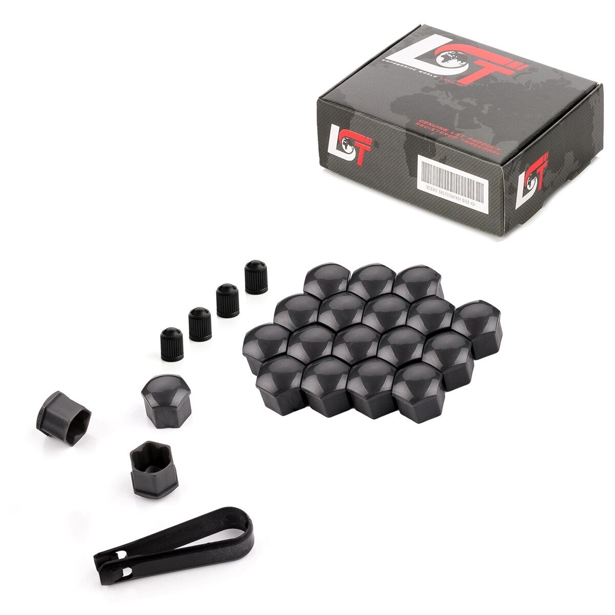 20X Wheel Nut Caps Gray 17 Mm For DAIHATSU