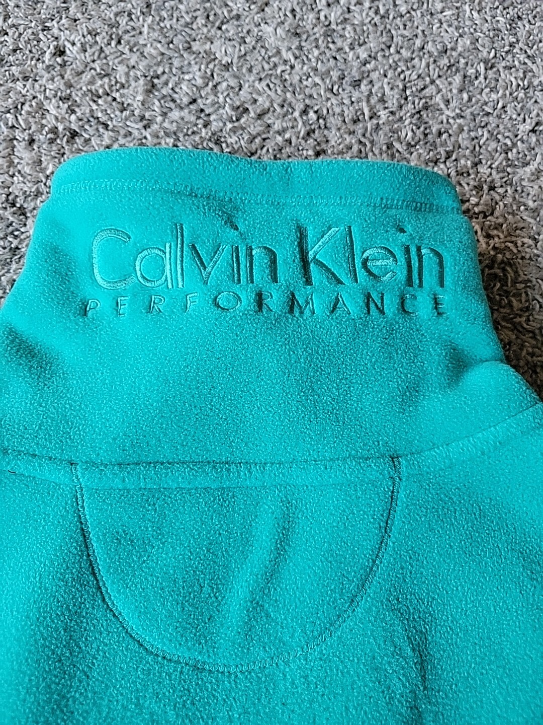 Calvin Klein Performance Womens XL Fleece Vest Teal  Quick Dry Phone Pocket thumbnail 7