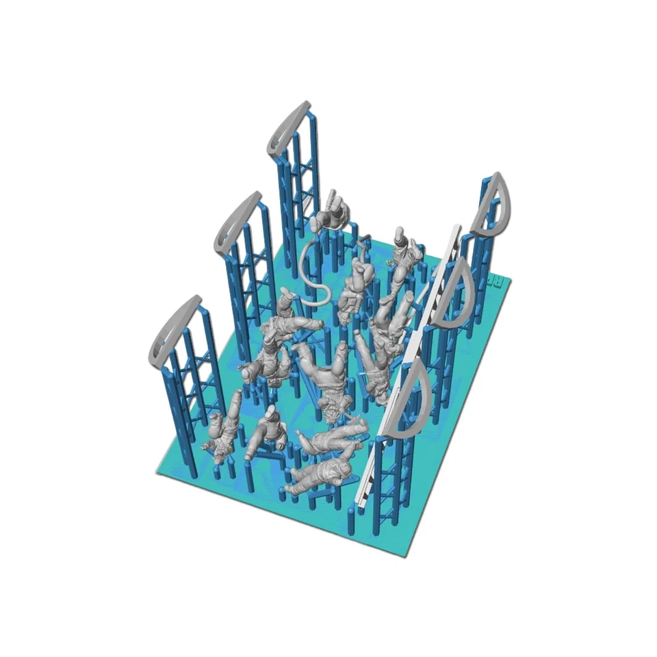 Outland Models Miniatures Firemen Firefighter Figure Set 1:87 HO Scale - Image 2 of 2