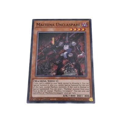 Yu-Gi-Oh! Machina Unclaspare - Blazing Vortex Deck BLVO-EN027 Dark Common