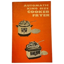 Automatic King Size Cooker Fryer Recipe Book Jay Kay Metals Specialties Co
