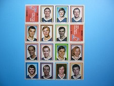 1972/73 EDDIE SARGENT NHL STAMP STICKER PANEL #9 RICK MARTIN TONY ESPOSITO SHARP