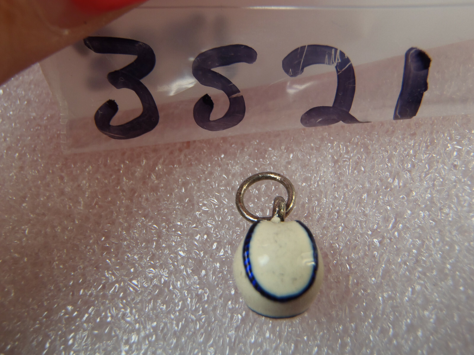 Enamel Baseball Solid .925 Sterling Silver Charm … - image 6