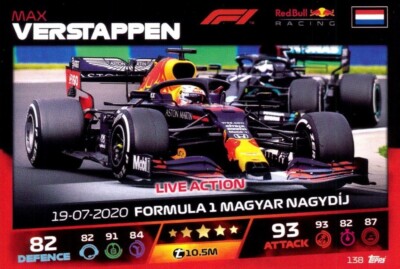 Turbo Attax F1 (Formel 1 / Formula 1) 2021 - #138 Max Verstappen (Live Action)