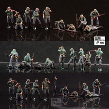 Homemade 1/72 German Wehrmacht 10-person Group Finished Colored Model  