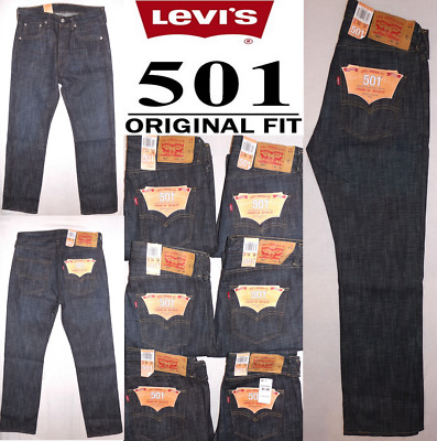 levi 501 original straight leg button fly