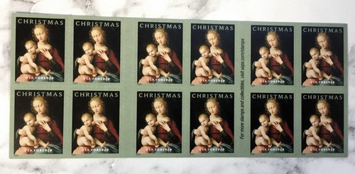 2022USA #5721 Forever Virgin & Child - Booklet of 20 Mint postage christmas - Picture 2 of 2