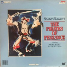 Gilbert  Sullivan's The Pirates of Penzance LASERDISC Peter Allen Keith Mitchel