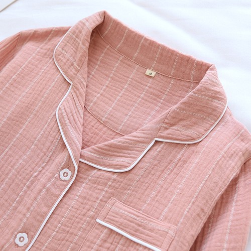Women Long Sleeve 100% Cotton Nightgown Sleepwear Top Sleep Dress Nightshirt Top - Picture 8 of 12