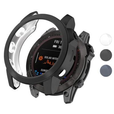 StrapsCo TPU Protective Case Frame Shield Protector for Garmin Fenix 7