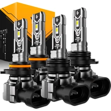 AUXBEAM LED Headlight Bulbs Conversion Kit 9005 9006 High Low Beam Super White