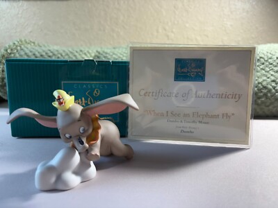 WDCC Disney 11K 412830 Dumbo When I See an Elephant Fly