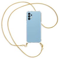 Handykette FüR Samsung Galaxy A13 4G (6.5'') Goldfarbene Kette Snake (G) HüLle