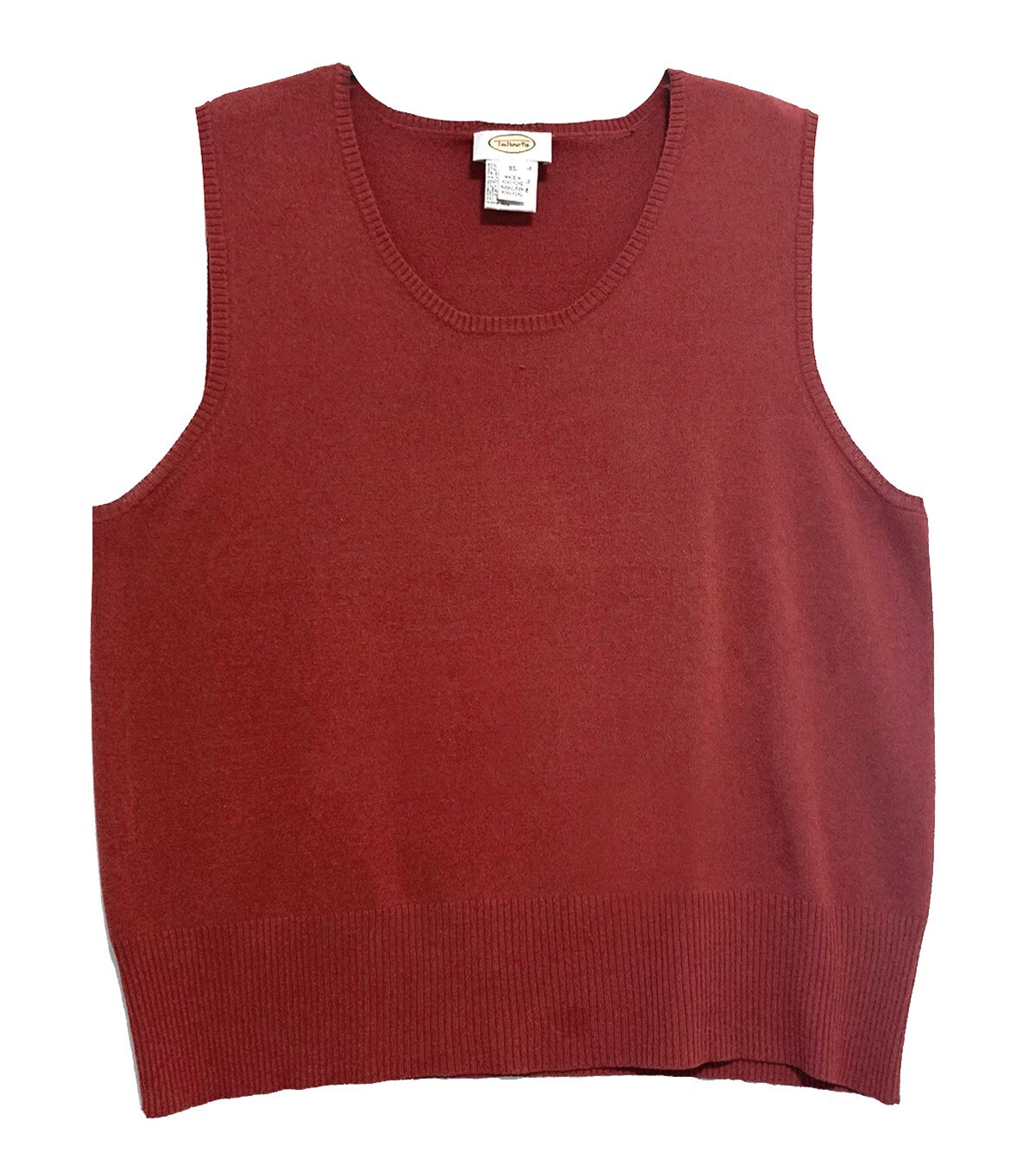 Talbots, Rust Pullover Lightweight Sleeveless Swe… - image 1