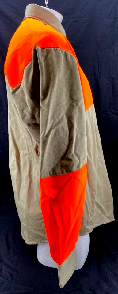 New Rocky Mountain Elk Foundation Safety LS Orange Button Down Shirt Men's L - Image 4 of 4