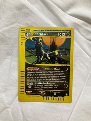 Nachtara/Umbreon Reverse Holo 41/147 AQUAPOLIS, sehr guter Zustan