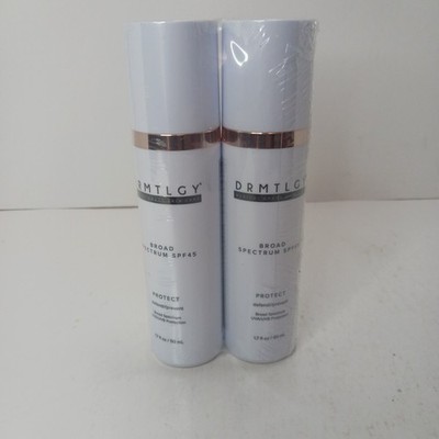2 DRMTLGY Broad Spectrum SPF 45 PROTECT 1.7 fl oz EXP 11/2026 NEW SEALED