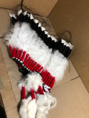 NATIVE AMERICAN INDIAN - NAVAJO headdress 16"