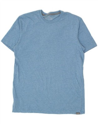 EDDIE BAUER Herren Tall T-Shirt Oberteil Medium Blau Baumwolle OS05